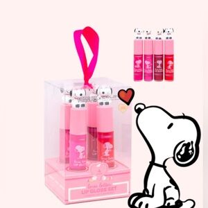 Celavi x Peanuts Love Letter 4-piece lip gloss set ~ NIB